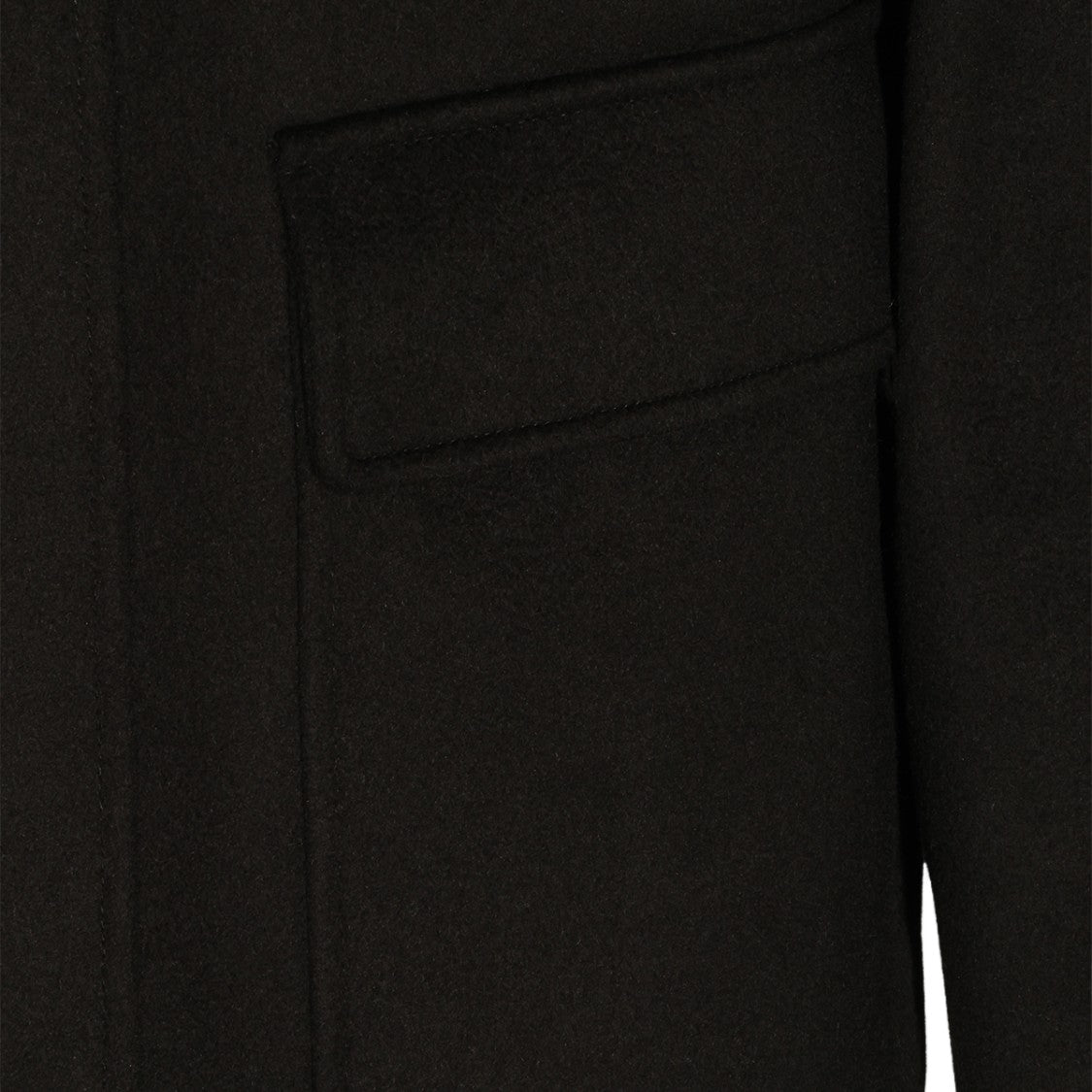 Lardini Minimalist Straight-Cut Concealed Closure Jacket