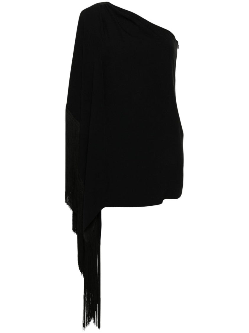 Moschino One-Shoulder Black Cady Dress