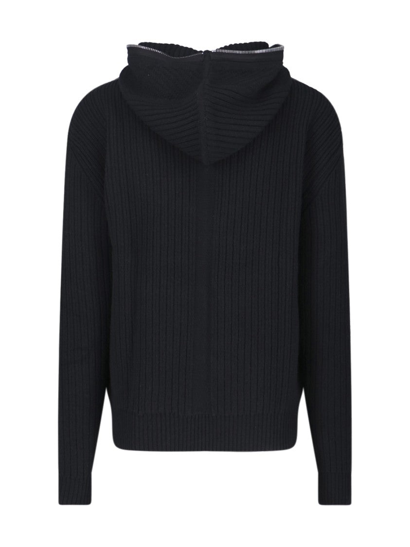Rick Owens Zip-Up Sweater – Black