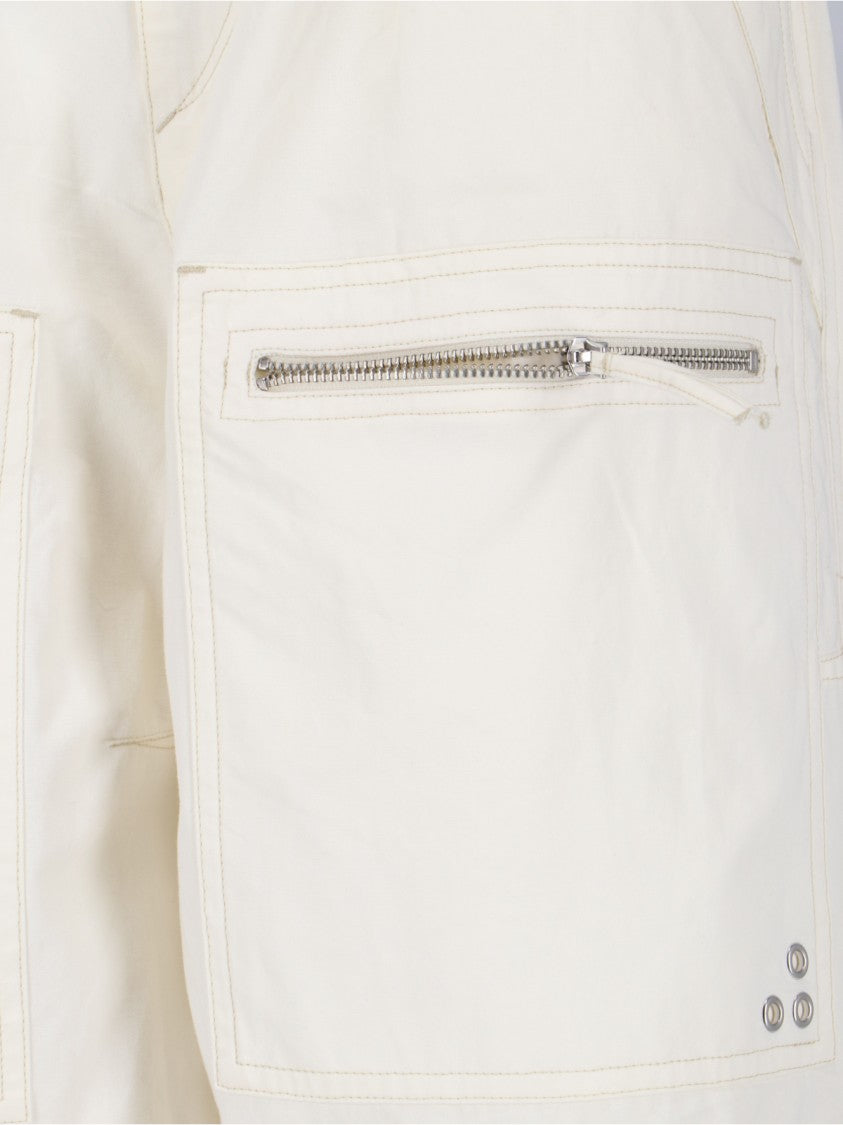 Isabel Marant Étoile "Kelvin" Cream Cotton Trousers