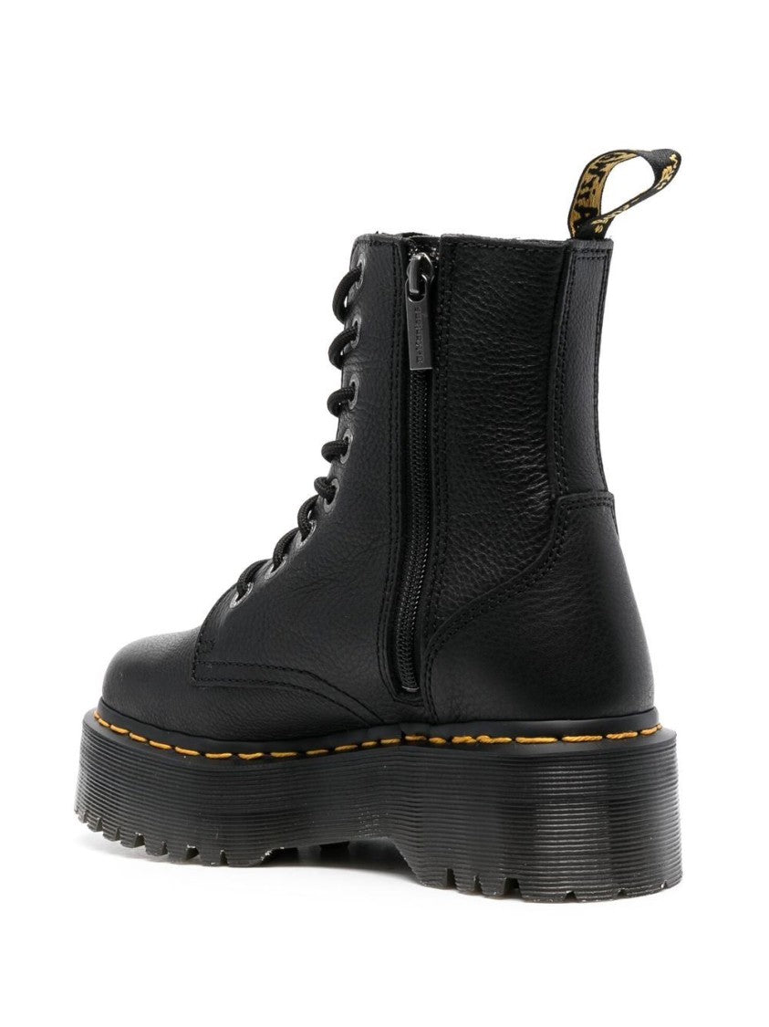 Dr. Martens Smooth Black Leather Ankle Boots