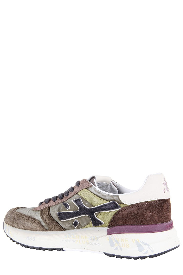Premiata Low-Top Sneakers With Contrasting Embossed Logos