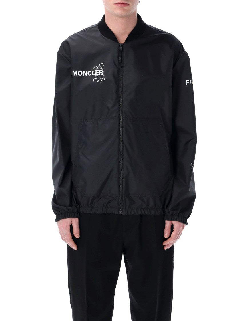 Moncler X Fragment Hiroshi Fujiwara Ostria Bomber Jacket With Ribbed Knit Collar