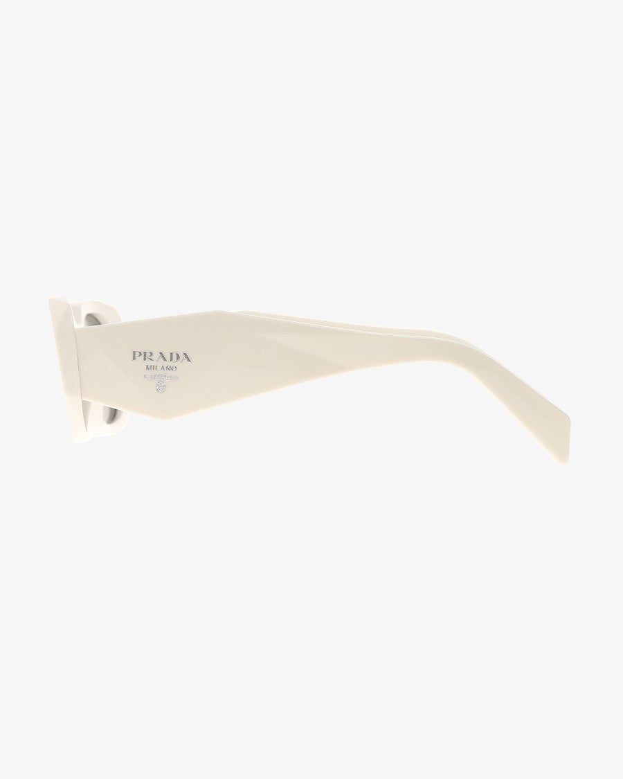 Prada Faceted Acetate Low-Lens Sunglasses With Multifaceted Temples