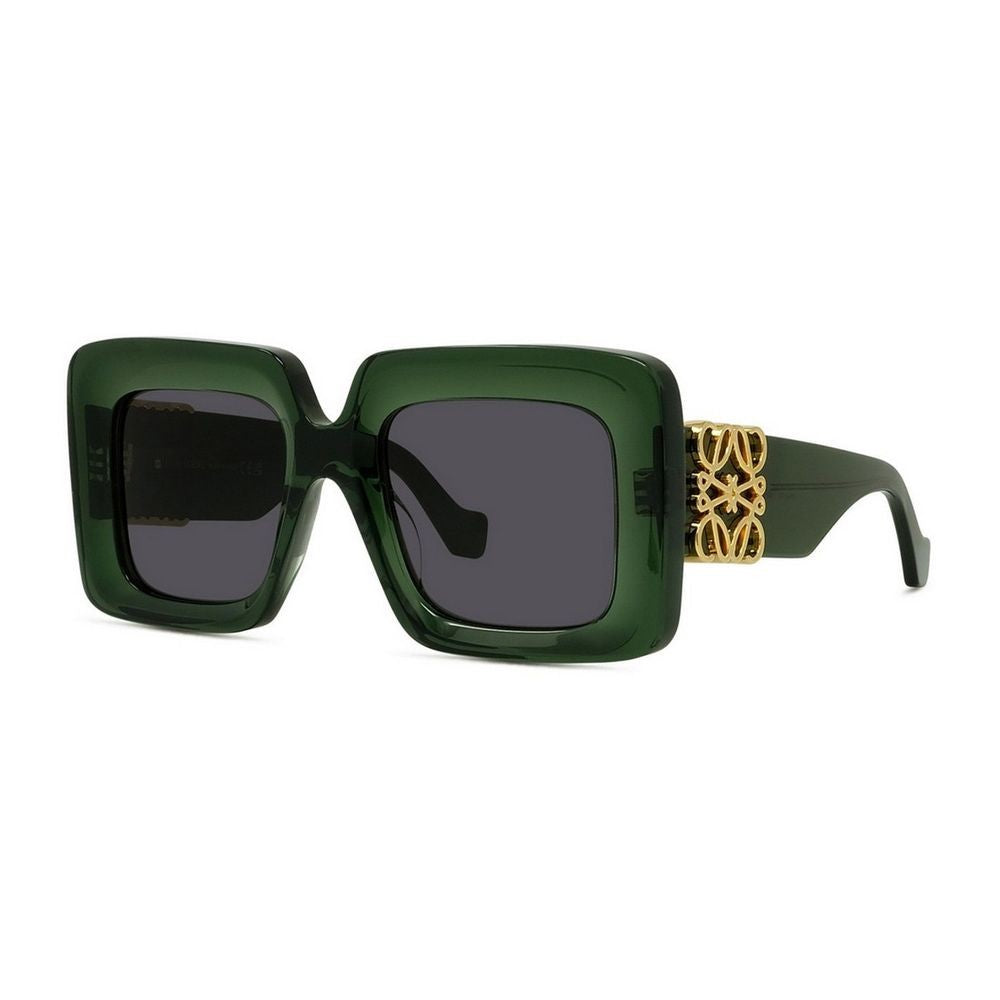 Loewe Anagram Oversized Square Green Acetate Sunglasses