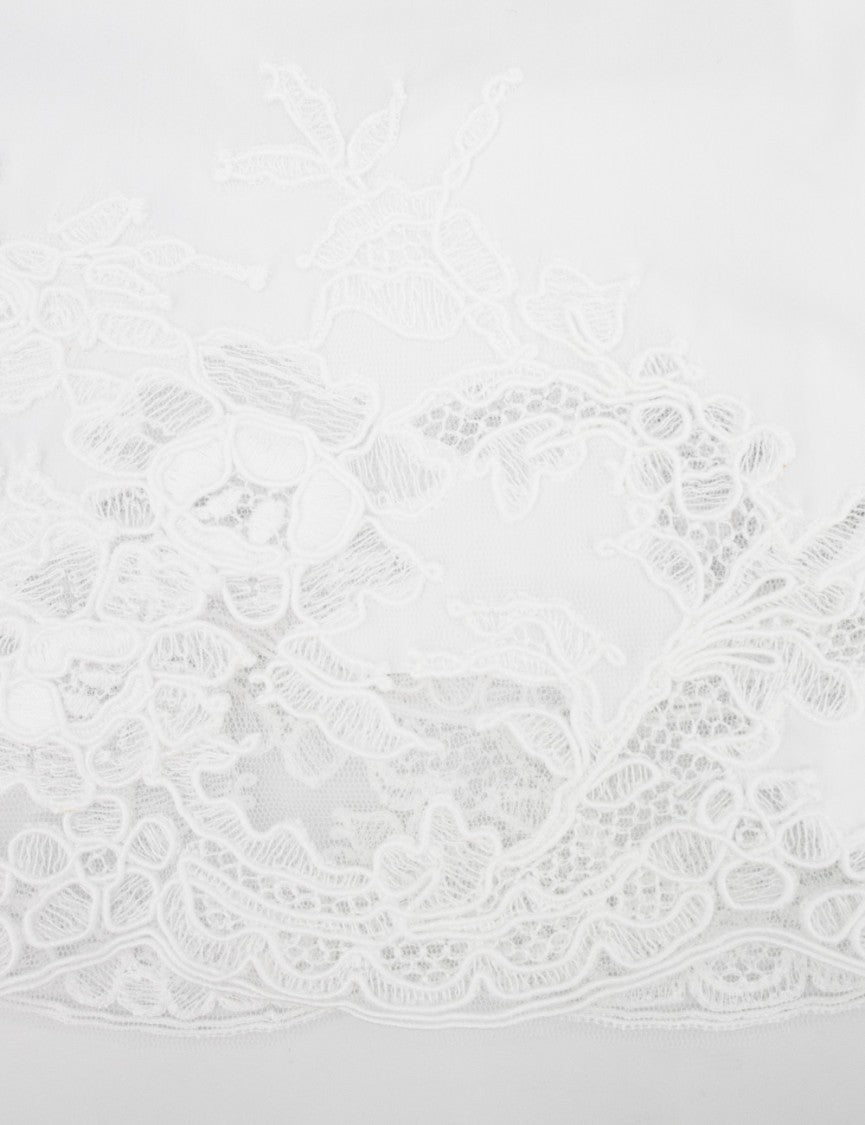 Ermanno Scervino White Tone-On-Tone Lace Shirt