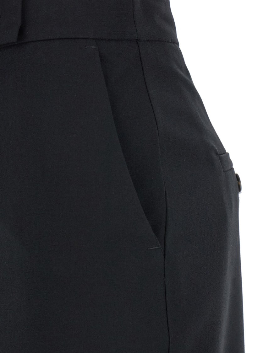 Plain Black Long Skirt