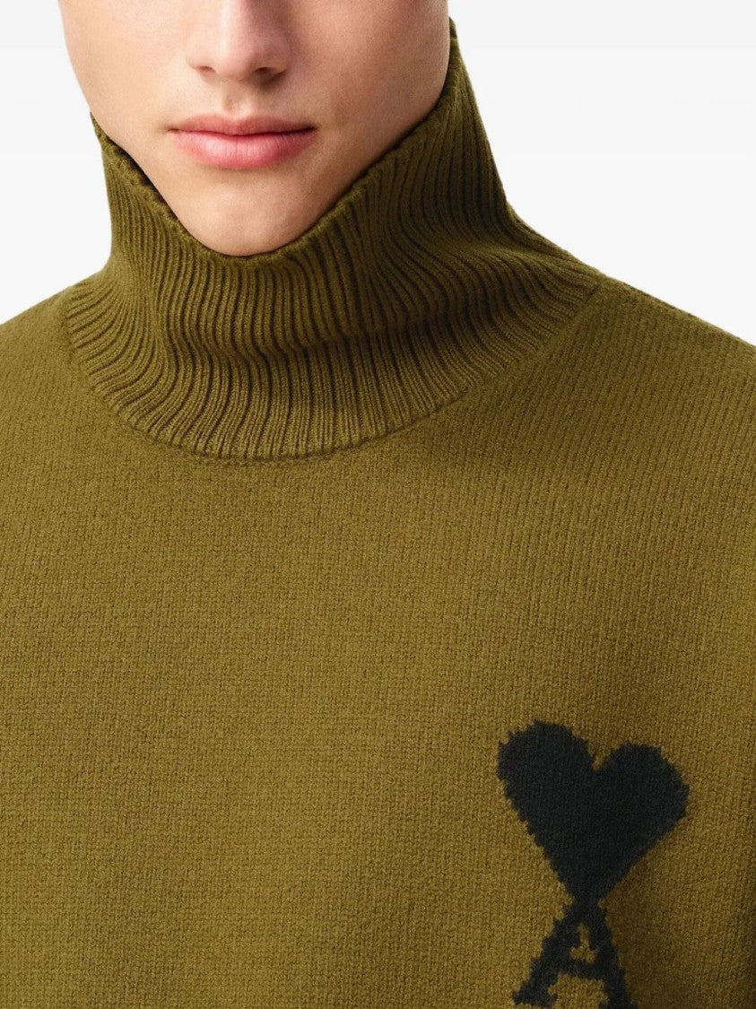Ami Funnel Neck Sweater