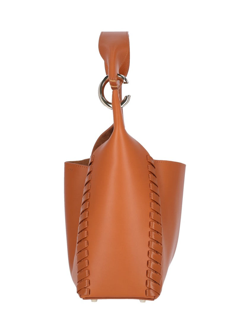 Chloé Logo Shoulder Bag – Brown