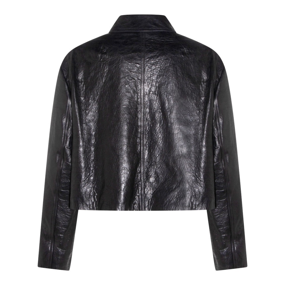 Rick Owens Heizer Black Leather Jacket