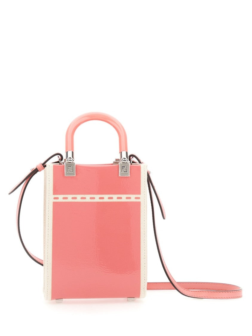 Fendi Vibrant Mini Bag With Rigid Plexiglass Handle