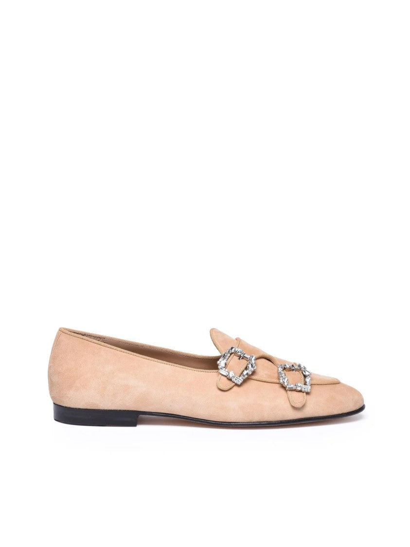 Edhen Beige Suede Leather Men's Suede Loafer