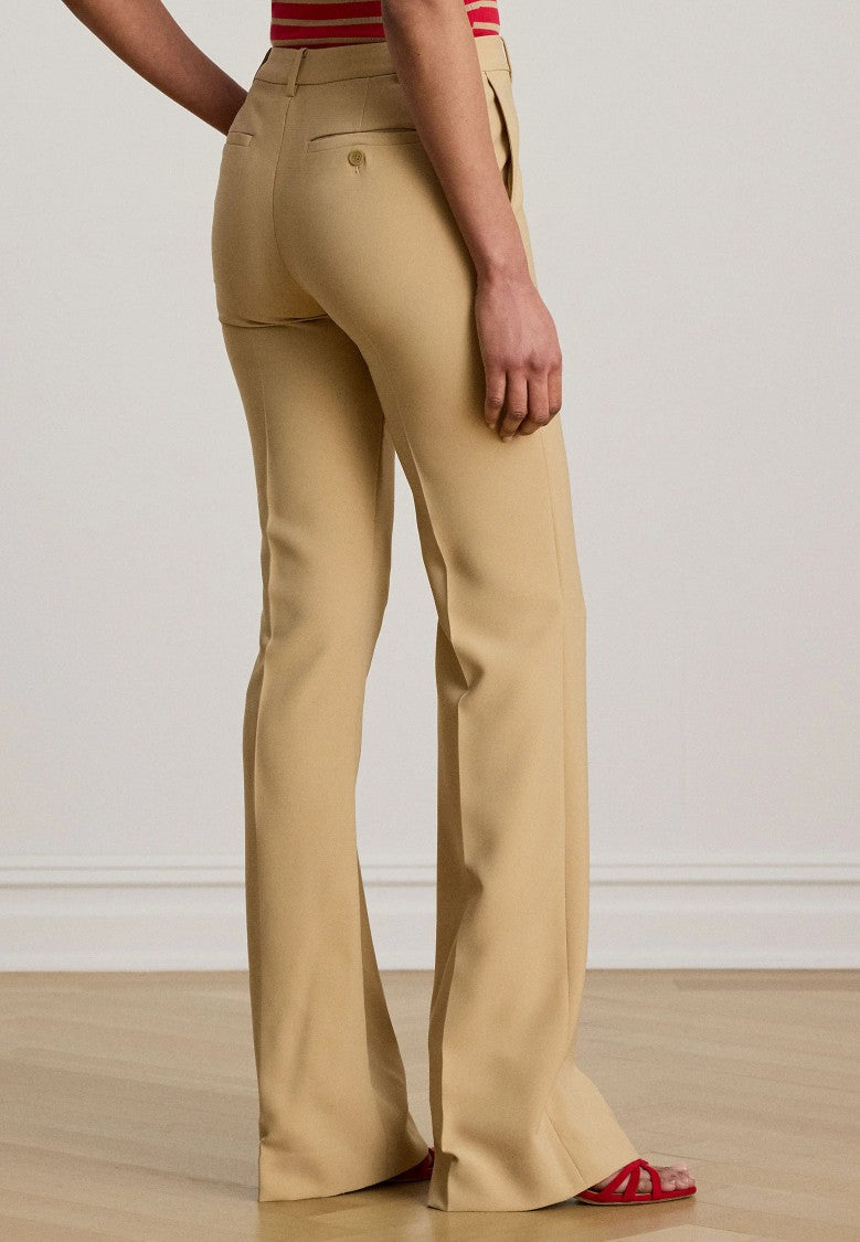 Lauren Ralph Lauren Light Beige Woven City Crepe Trousers