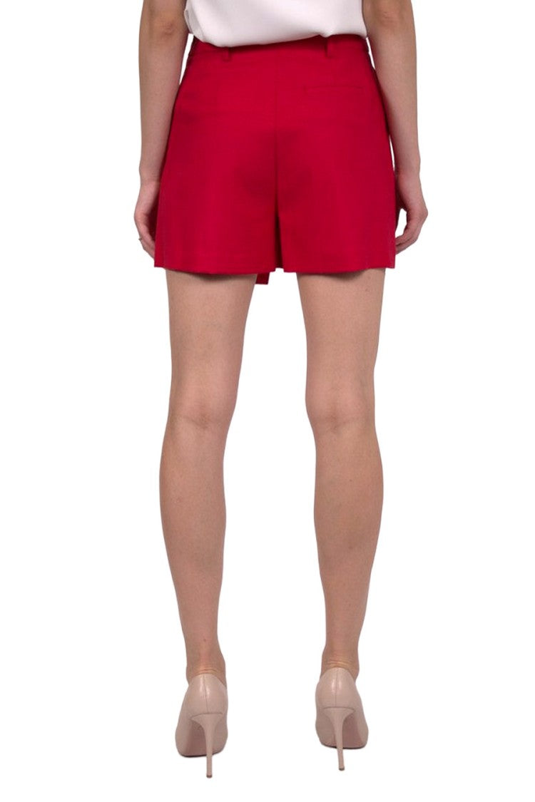 Simona Corsellini Red Cotton Shorts