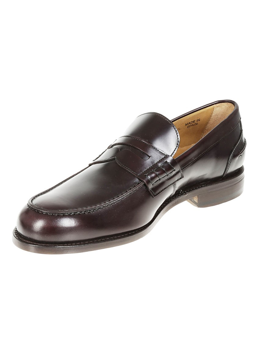 Berwick Brown Moccasin Loafers With Polished Finish
