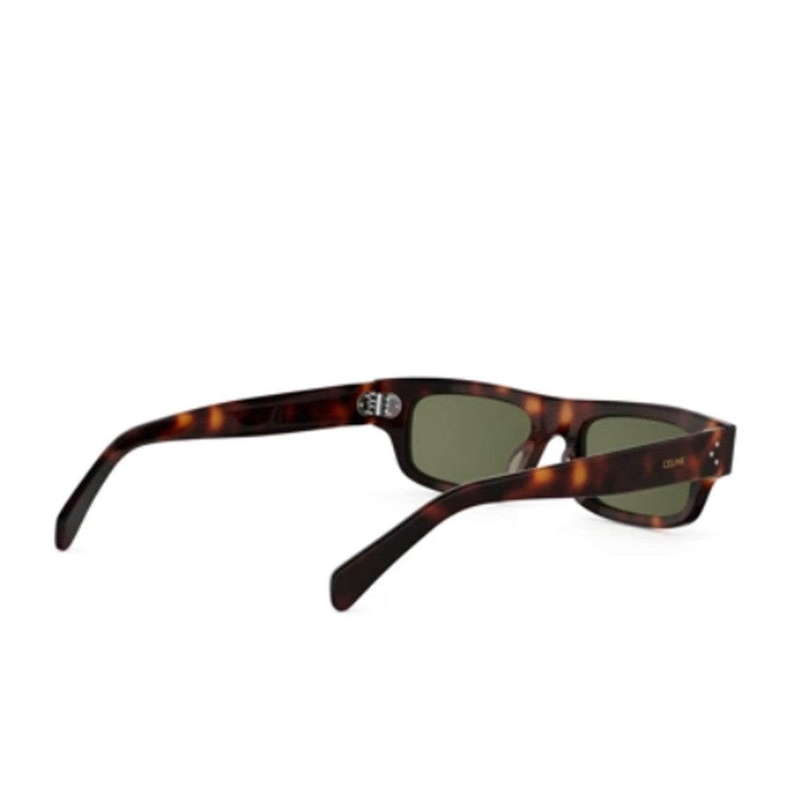 Celine Havana Three Dots Acetate Rectangular Sunglasses