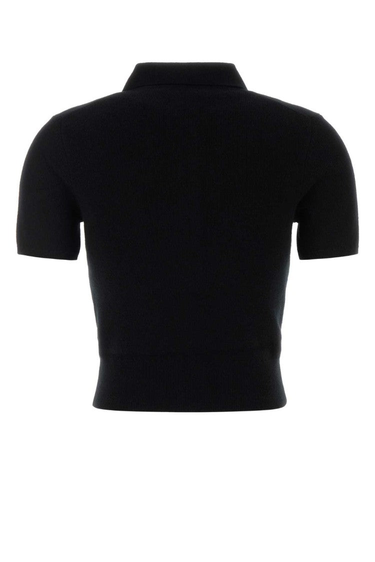 T By Alexander Wang Black Wool Cardigan