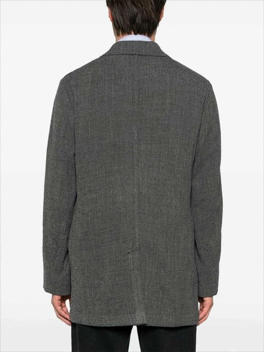 Our Legacy Textured Double-Breasted Blazer With Oversized Silhouette