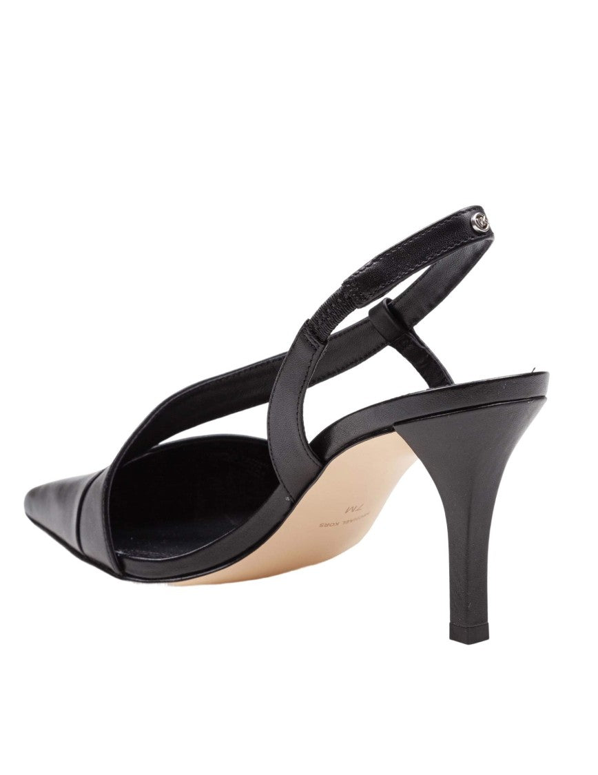 Michael Kors Jaida Leather Decollete' Black Color