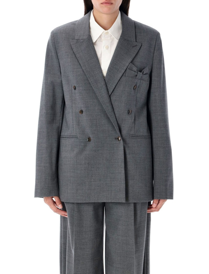 The Garment Double-Breasted Blazer With Peaked Lapel