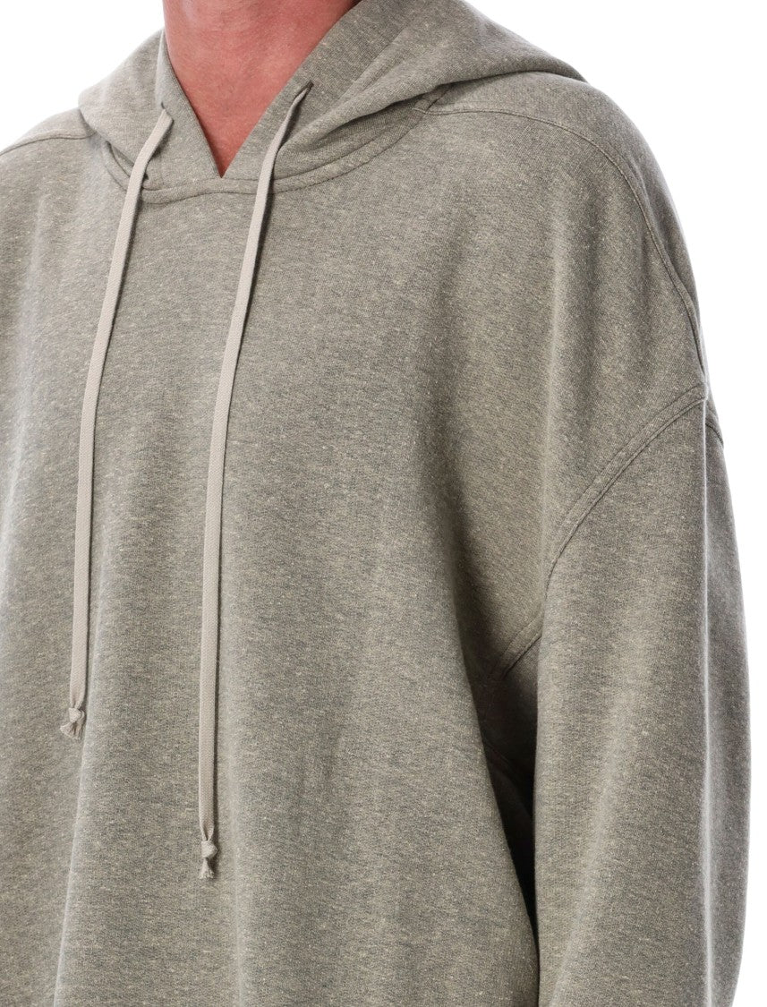 Drkshdw By Rick Owens Grey Melange Peter Hoodie Sweatshirt