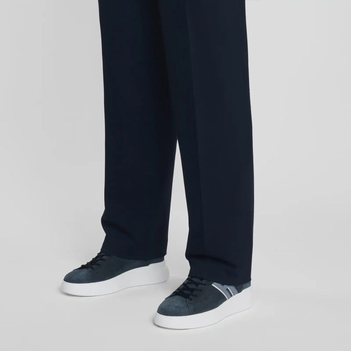 Hogan Black Suede Hogan Sneakers With Memory Foam Comfort And Rubber Sole