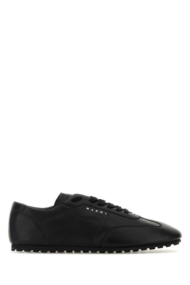 Marni Black Leather Sneakers