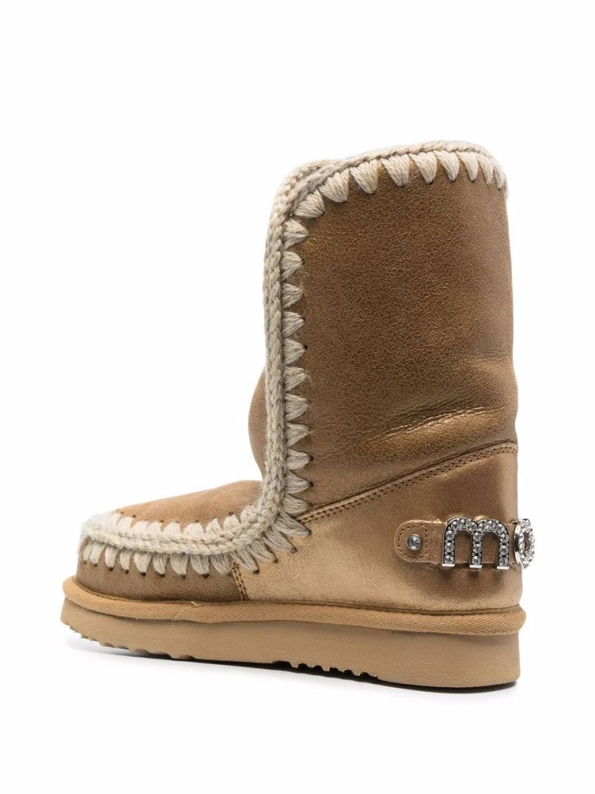 Mou Ankle Boots With Unique Stitched Detailing