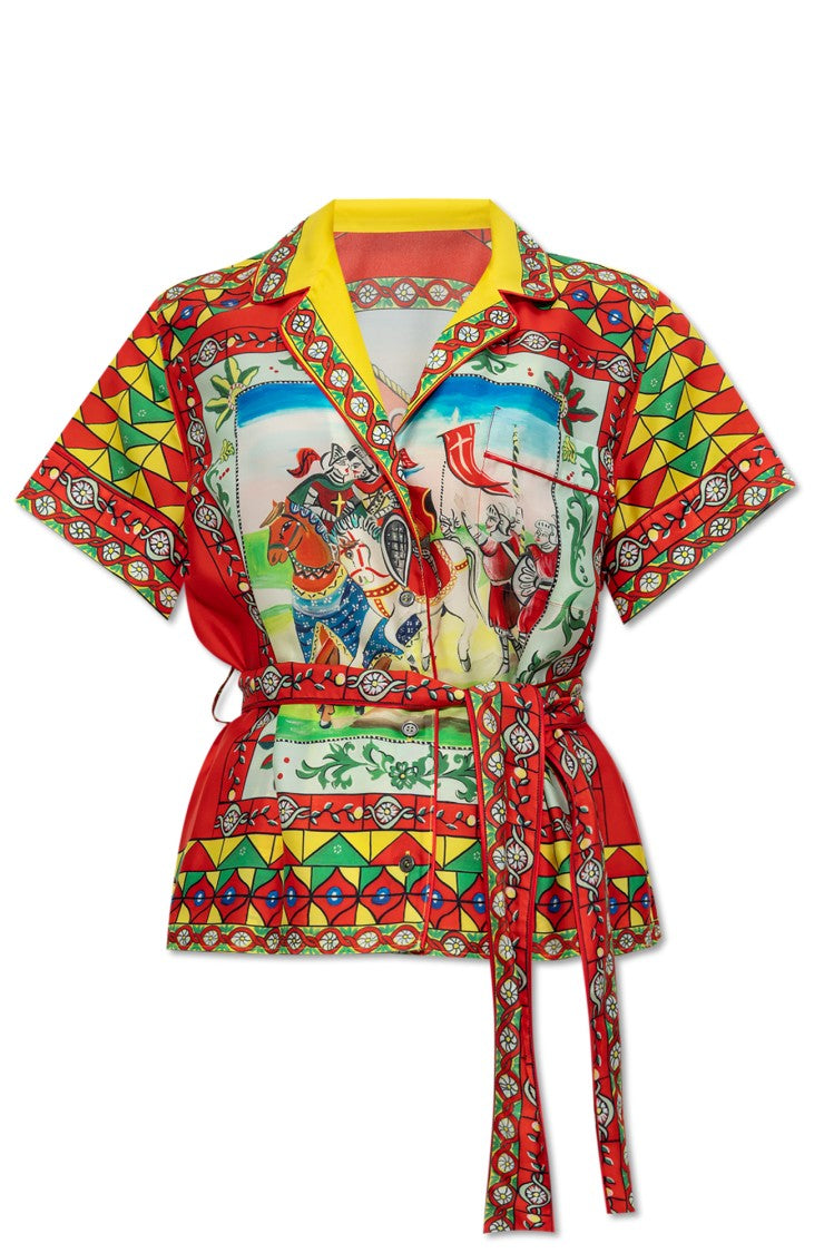 Dolce & Gabbana Carretto Pattern Shirt