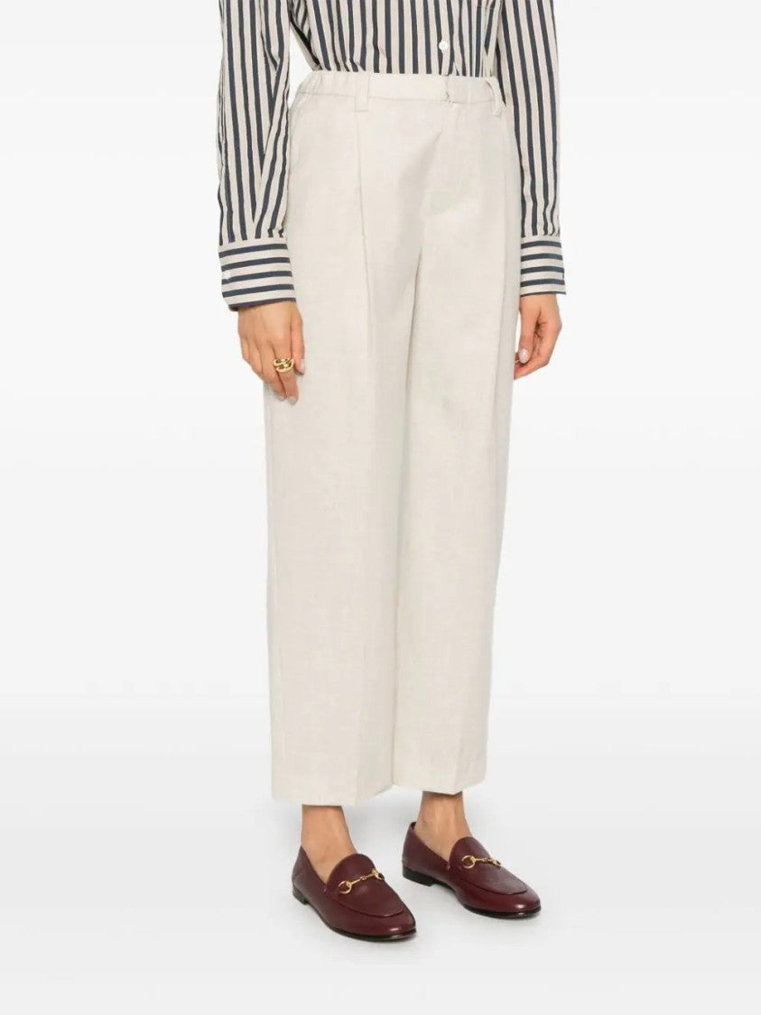 Brunello Cucinelli Tailored High-Waisted Trousers With Straight Leg