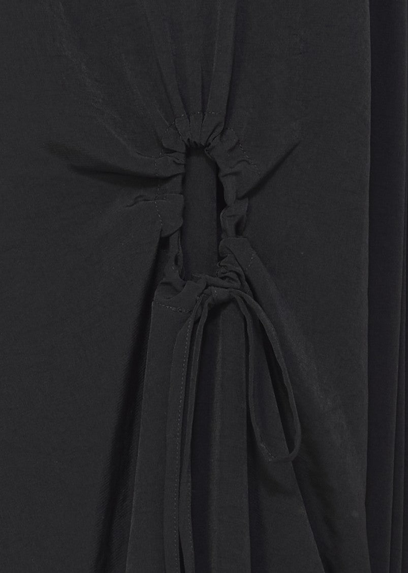 Y's Black Pleated Skirt