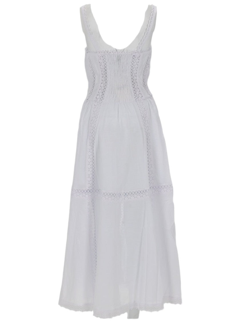 Charo Ruiz Ibiza Dafelle Sleeveless Lace Inserts Dress