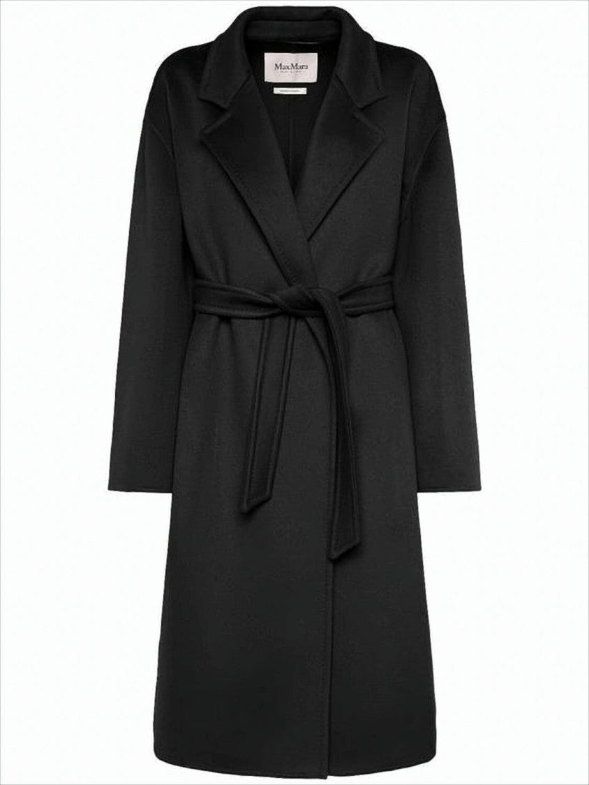 Max Mara Knee-Length Tailored Cashmere Coat With Notched Lapel