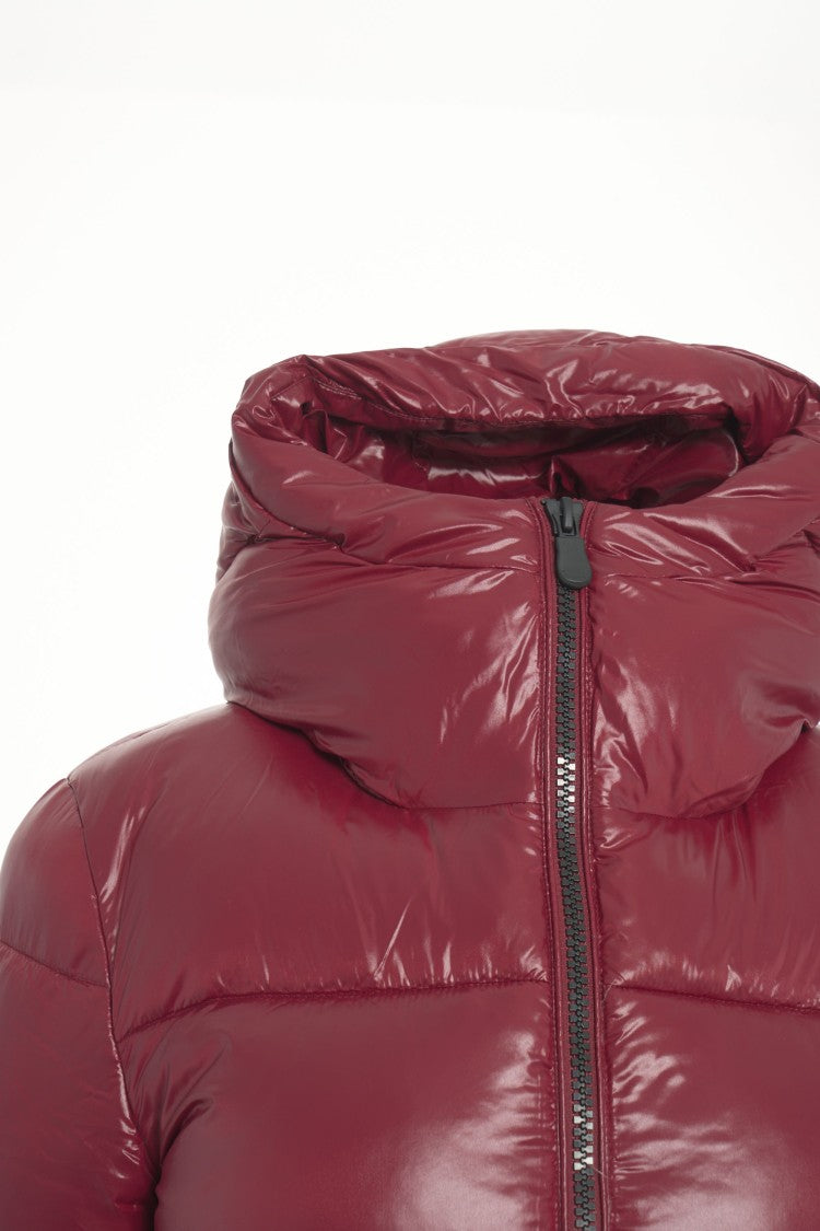 Save The Duck Quilted Plumtech Insulated Down Jacket With High Collar