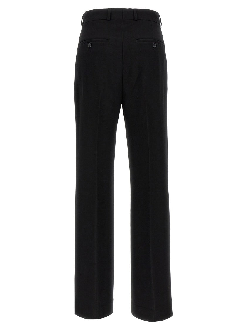 Totême Flared Trousers With Stretched Pleat And Tailored Fit