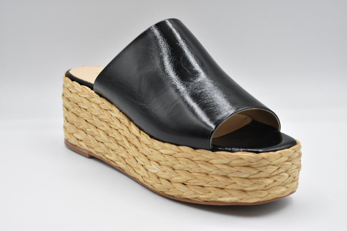 Paloma Barceló Black Espadrille Mules