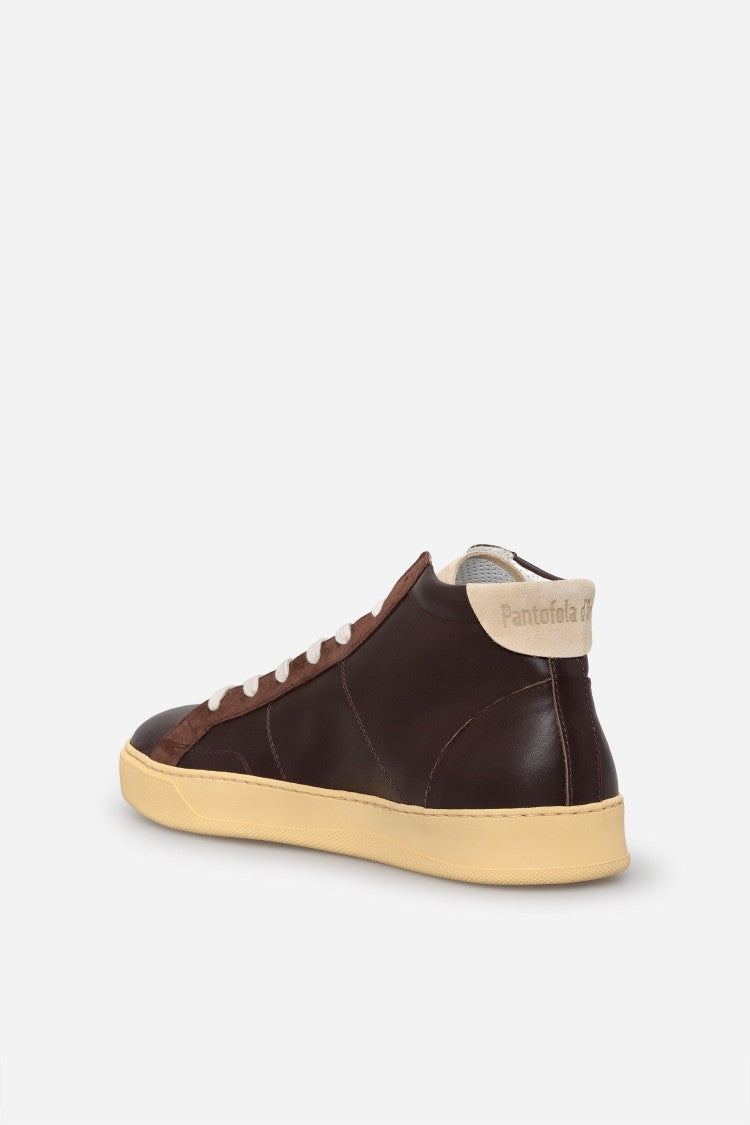 Pantofola D'oro Del Bello Mid Brown Men's Sneaker
