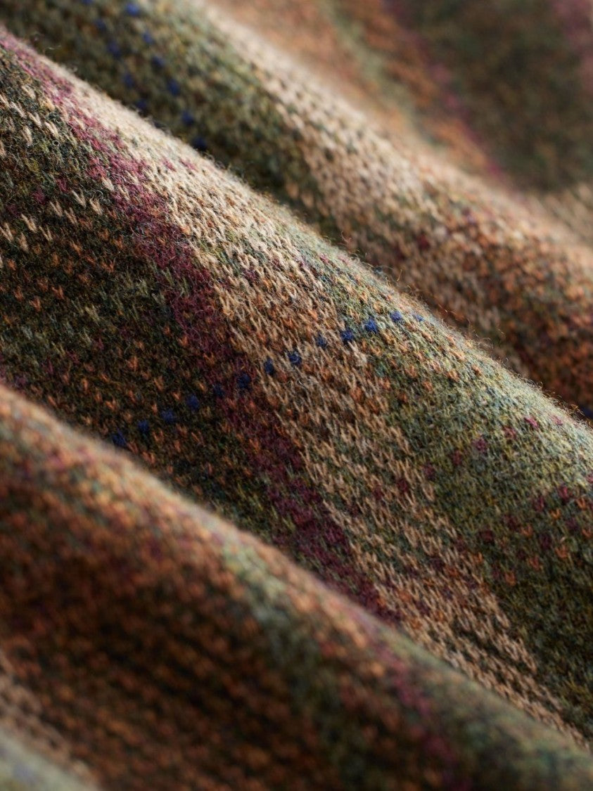 Polo Ralph Lauren Plaid Shirt Jacket With Double-Knit Jacquard Design