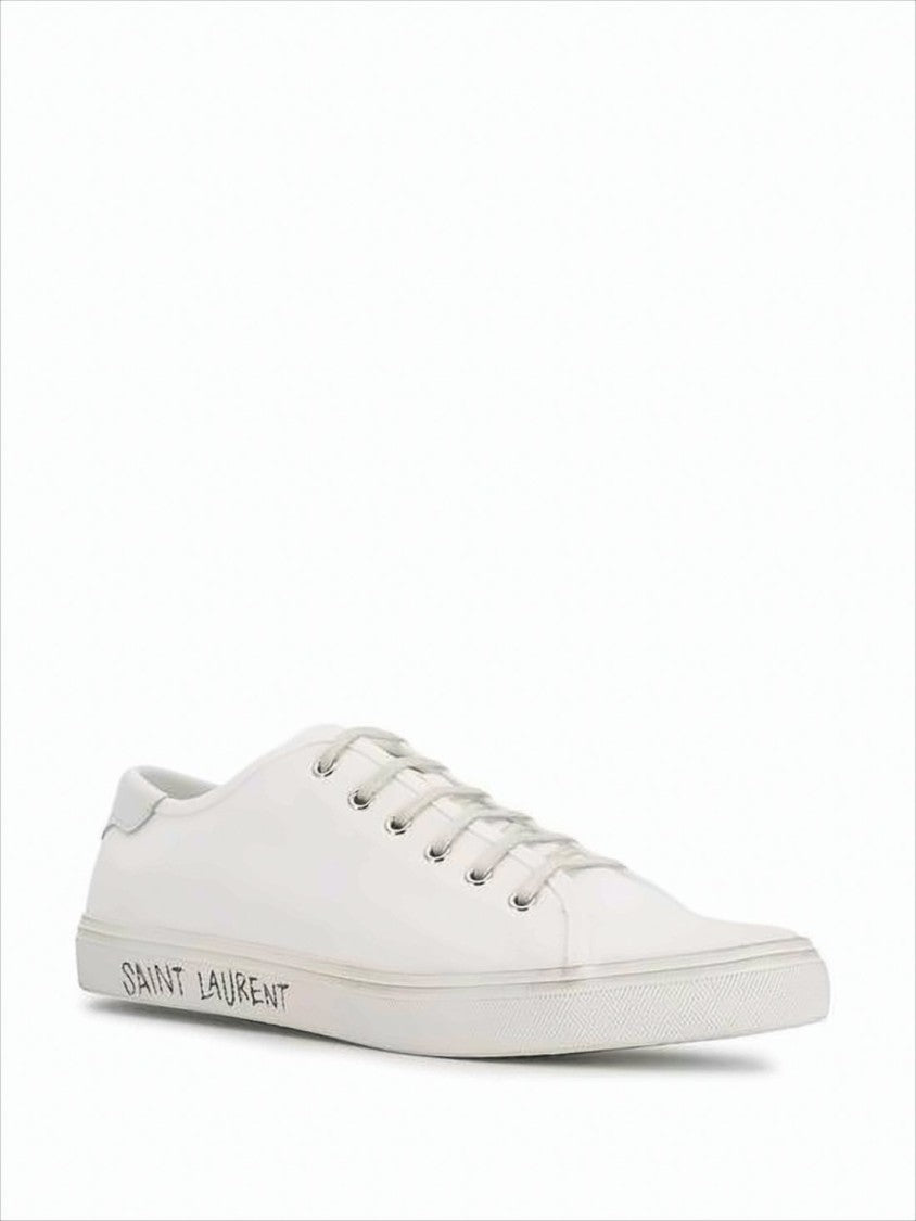 Saint Laurent Canvas Low-Top Sneakers With Reinforced Heel Tab