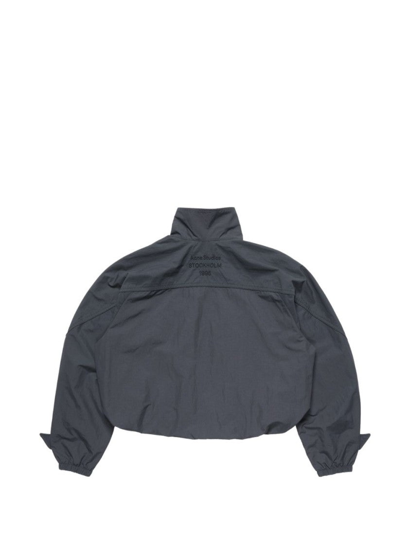 Acne Studios Black Cropped High-Collar Jacket