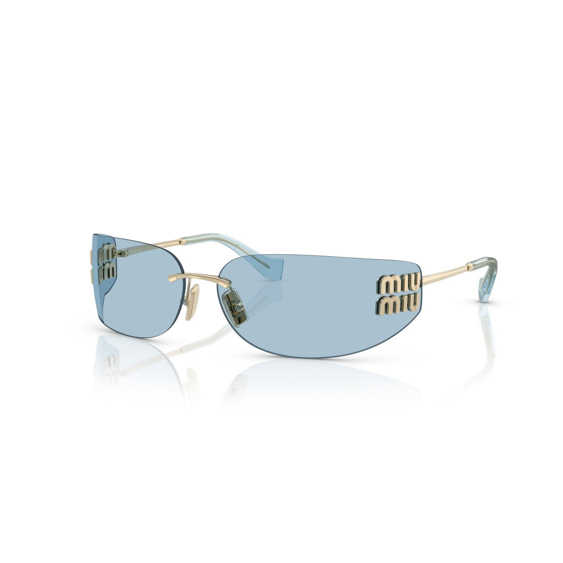 Miu Miu 0Mu A51s Rimless Rectangular Sunglasses