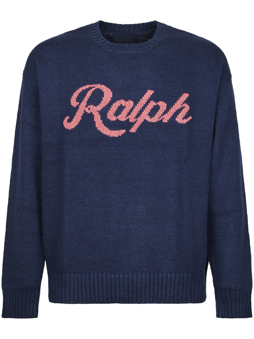 Polo Ralph Lauren Knitted Pullover Sweater With Contrasting Script Detail