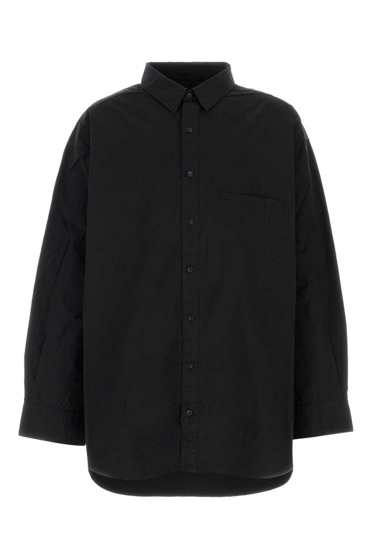 Entire Studios Black Poplin Giant Oversize Shirt