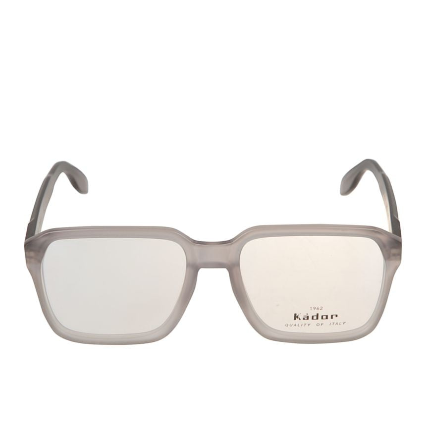 Kador Big 4 Translucent Matte Grey Eyeglasses With Minimalist Design