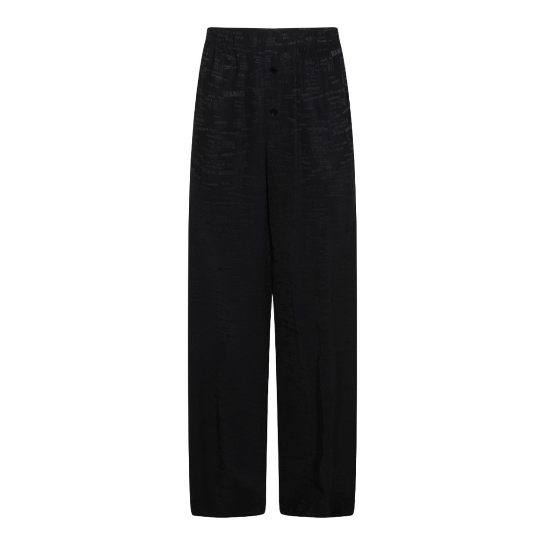 Mm6 By Maison Margiela Straight-Leg Trousers In Deep Anthracite Shade