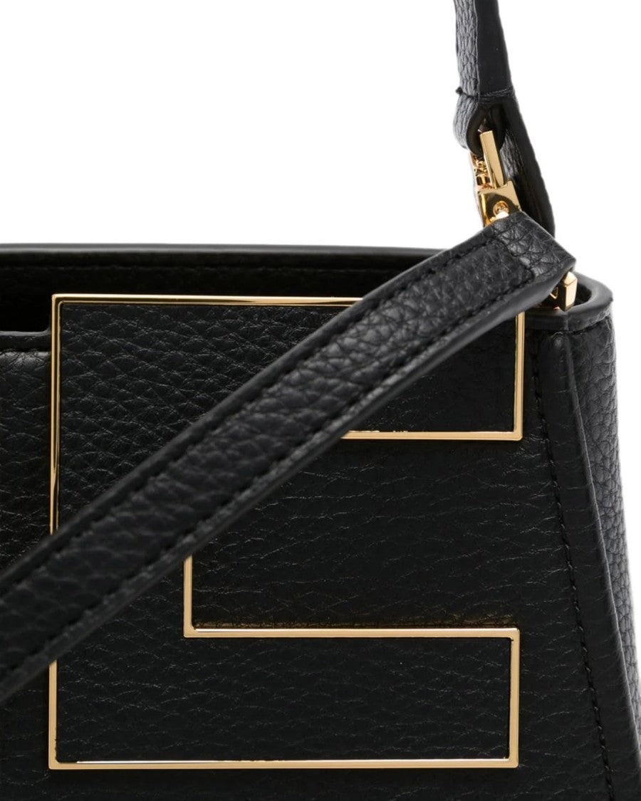 Elisabetta Franchi Structured Handbag With Textured Leather Finish