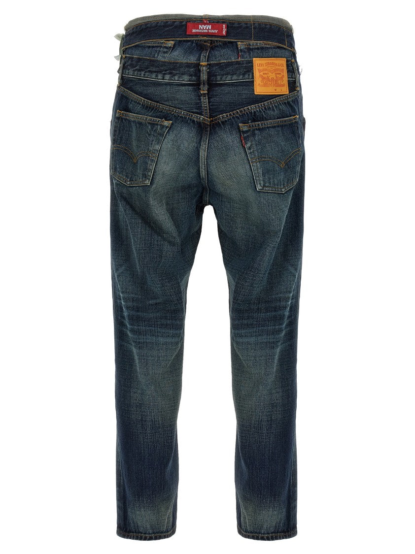 Junya Watanabe Stonewashed Denim Jeans