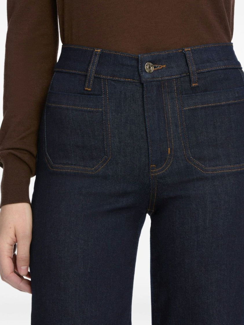 Frame Le Slim Palazzo Long Jeans