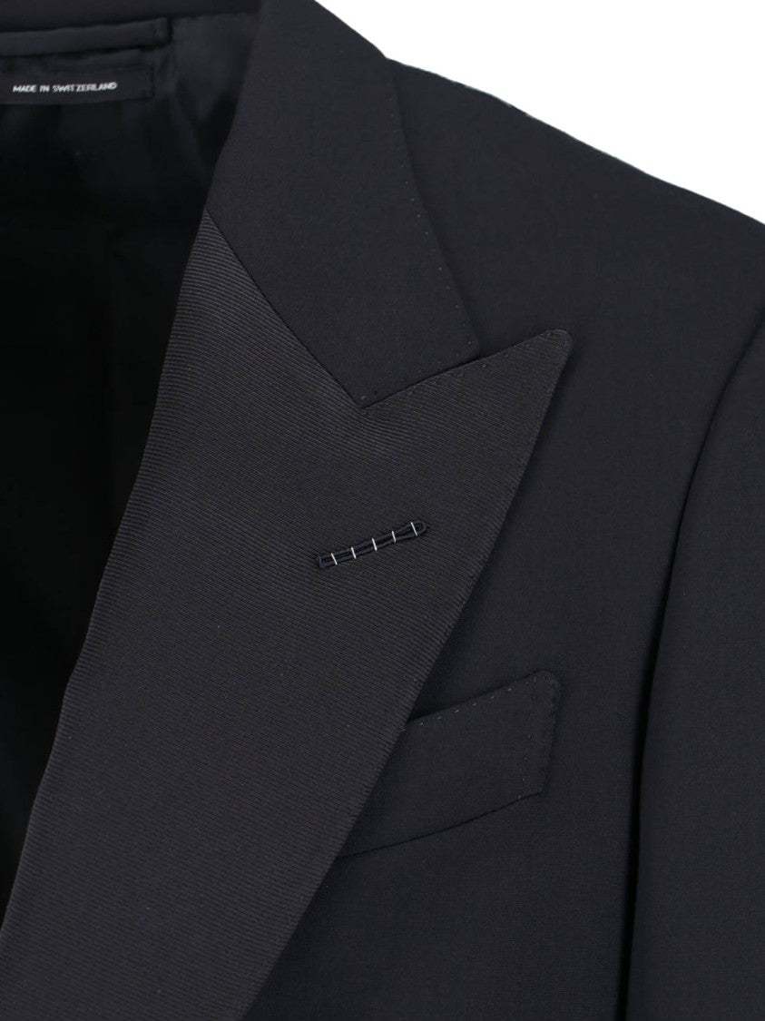 Tom Ford Tailored Black Jacket With Classic Collar