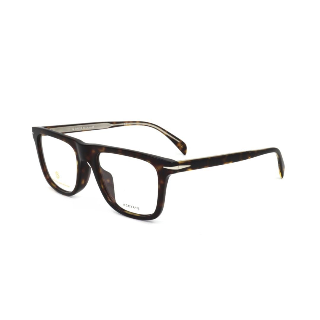 David Beckham Db 7061/F Timeless Rectangular Tortoiseshell Frame Eyeglasses